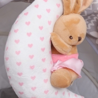 Подвеска музыкальная &laquo;Зайка на луне&raquo;, заводная, на кроватку, коляску, Mum&Baby