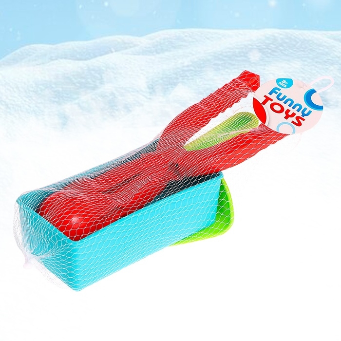 Набор для игры со снегом и песком &laquo;Радость&raquo;, 3 предмета, цвета МИКС