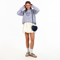 Сумка женская кросс-боди на молнии, цвет синий