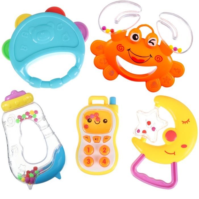 Набор погремушек &laquo;Малыши&raquo;, 5 шт, Крошка Я