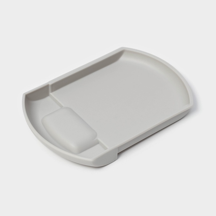 Ёршик для унитаза SAVANNA, настенный, силиконовый с емкостью для моющего средства, 10.5&times;10.5&times;41 см, белый