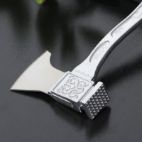 Молоток для мяса с топориком Доляна, 22 см, цвет серый