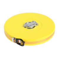 Рулетка геодезическая ТУНДРА, фиберглассовая лента, закрытый корпус, 50 м х 13 мм