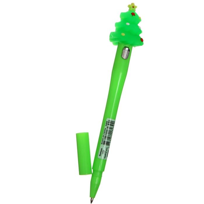 Новый год. Ручка гелевая, светящаяся, МИКС (штрихкод на штуке)