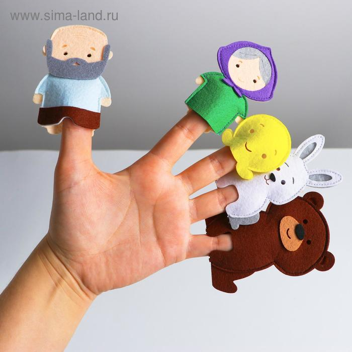 Пальчиковый театр &laquo;Колобок&raquo; (герои+домик)