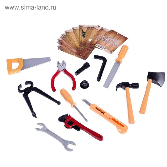 Набор инструментов &laquo;Супер мастер&raquo;, с обучающими карточками, 13 элементов