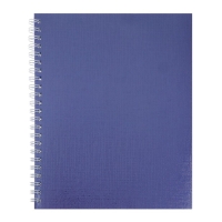 Тетрадь 96 листов в клетку на гребне "Фиолетовая. METALLIC", обложка бумвинил, блок офсет