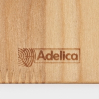 Блюдо для подачи Adelica, 20&times;18&times;1,8 см, пропитано маслом, берёза