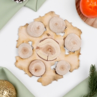 Подставка под горячее &laquo;Удачи и мира&raquo;, D=20 см, можжевельник