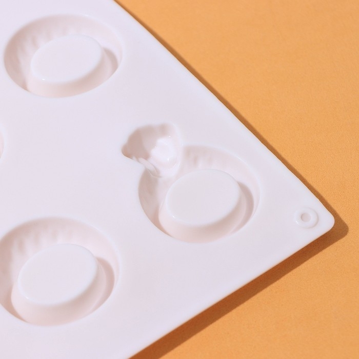 Форма для кондитерских украшений Доляна &laquo;Колечки&raquo;, силикон, 27,9&times;16,1&times;1 см, цвет МИКС