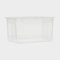 Ящик для хранения с крышкой &laquo;Кристалл XS Plus&raquo;, 16 л, 38,9&times;27,5&times;21,5 см, цвет прозрачный