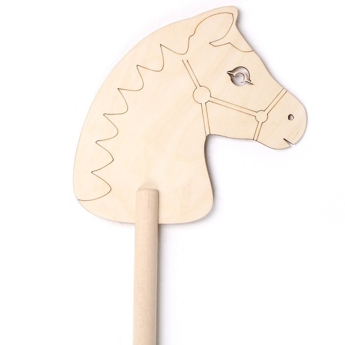 Игрушка &laquo;Лошадка на палке&raquo;, &laquo;Раскрась меня&raquo;, 65 см