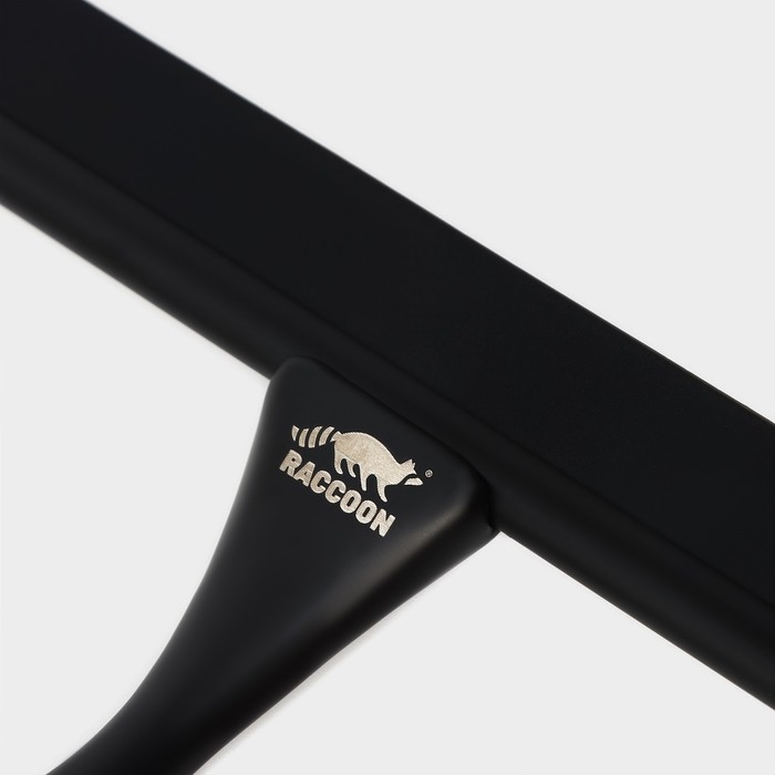 Водосгон из нержавеющей стали с комплектом держателей Raccoon, 25&times;16 см, цвет чёрный