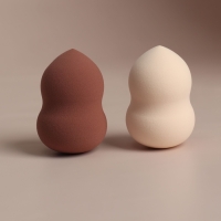 Спонж для макияжа &laquo;Амфора&raquo;, 6 &times; 4 см, увеличивается при намокании, цвет МИКС