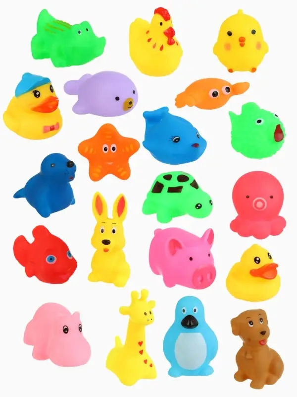 Набор резиновых игрушек для ванны &laquo;Малыши&raquo;, с пищалкой, 20 шт., Крошка Я
