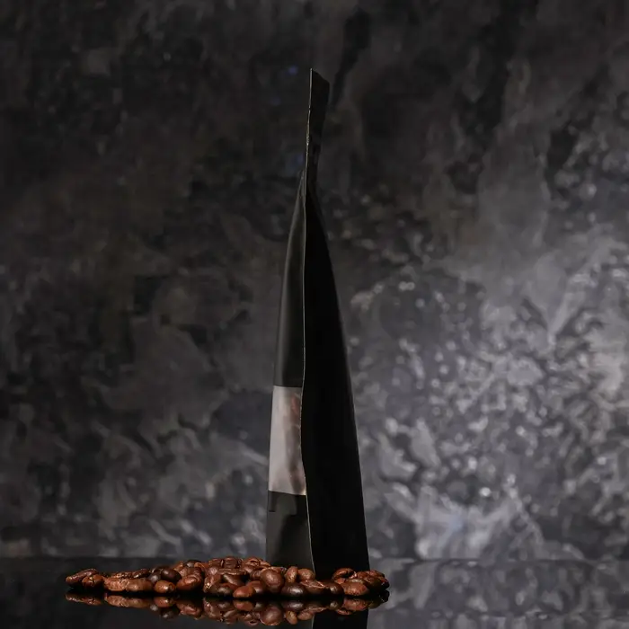 Пакет Zip-lock Крафт с прямоугольным окном,черный,12 х 20 х 4 см