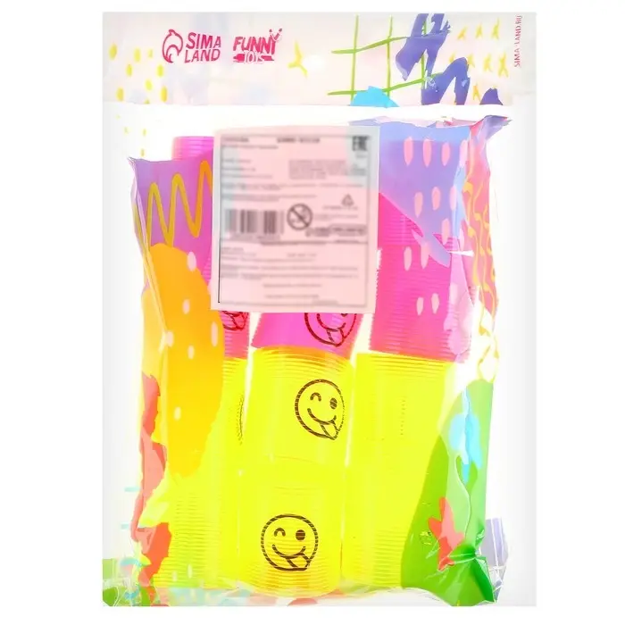 Пружинка - радуга &laquo;Смайл-дразнилка&raquo;, d=3 см, МИКС