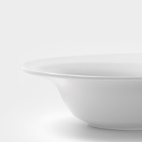 Тарелка глубокая Hanna Kn&ouml;vell, d=24.8 см, фарфор, белая