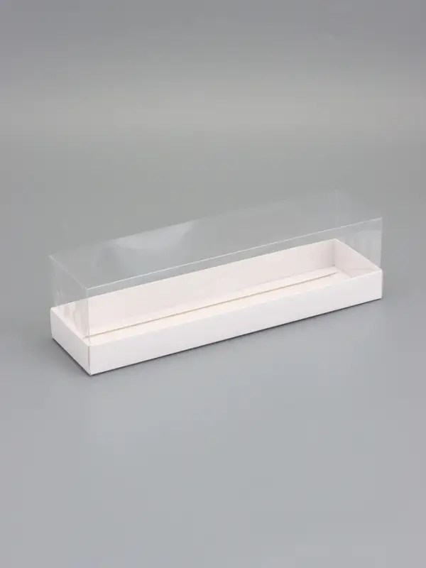 Коробка с прозрачной крышкой "под рулет" 30 х 8 х 8 см