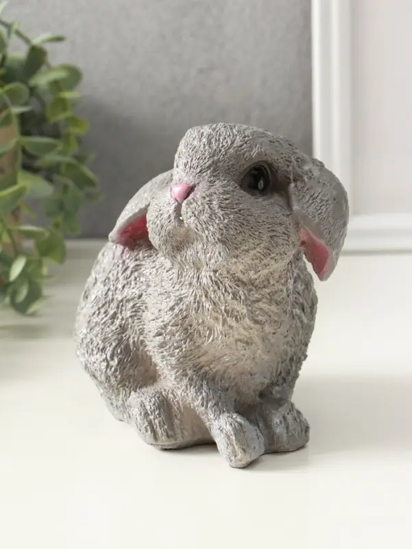 Копилка "Серый зайка" 15 см