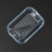 Контейнер для еды из жаропрочного стекла с бамбуковой крышкой BellaTenero &laquo;Эко&raquo;, 370 мл