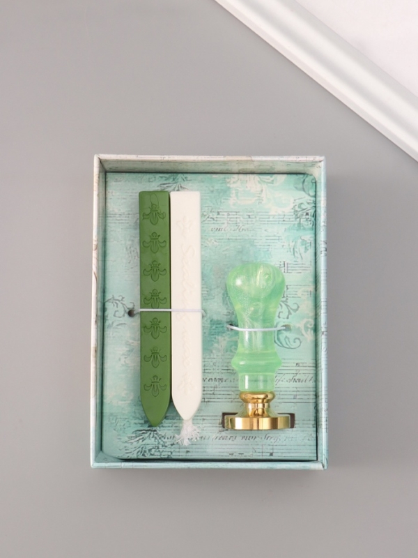 Сургучный набор "Растение" печать, ручка, сургуч 12,5х10х3,6 см