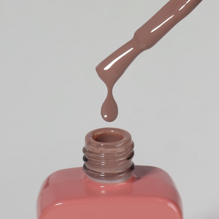 Гель лак для ногтей &laquo;SIMPLE&raquo;, 3-х фазный, 10 мл, LED/UV, цвет коричневый (103)