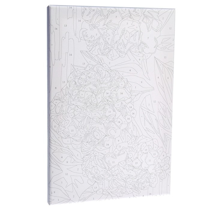 Картина по номерам на холсте с подрамником &laquo;Гортензии&raquo;, 20х30 см