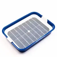 Туалет "Белла мини" для кошек, с сеткой, 35 х 26  х 6 см, Синий