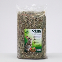 Сено луговое с фруктами &laquo;Пижон&raquo; для грызунов, 20 л, 500 г