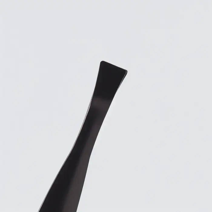 Пинцет прямой, узкий, 8.5 см, чёрный