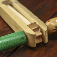 Сувенирный музыкальный инструмент "Трещотка цветная" 21х17х2 см