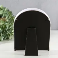 Фоторамка пластик 10х15 см "Арка" белая 19х14,5х1,8 см