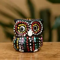 Набор сувенирный "Совушки" дерево Албезия (5 штук), 3 см