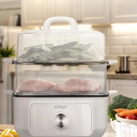 Пароварка электрическая с таймером КТ-6484 - 1000 Вт