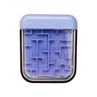 Точилка игрушка 2 отверстия с контейнером EASYSHARP Лабиринт, МИКС