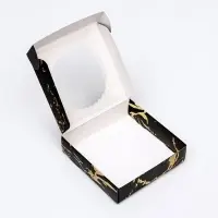 Коробка сборная с окном, &laquo;Презент&raquo;, 11.5&times;11.5&times;3 см