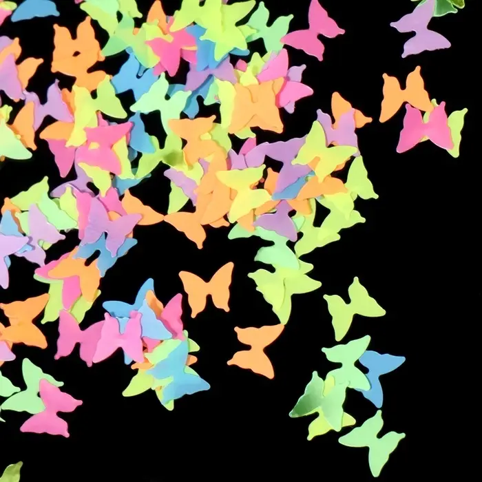 Пайетки для декора &laquo;Бабочки NEON&raquo;, разноцветные