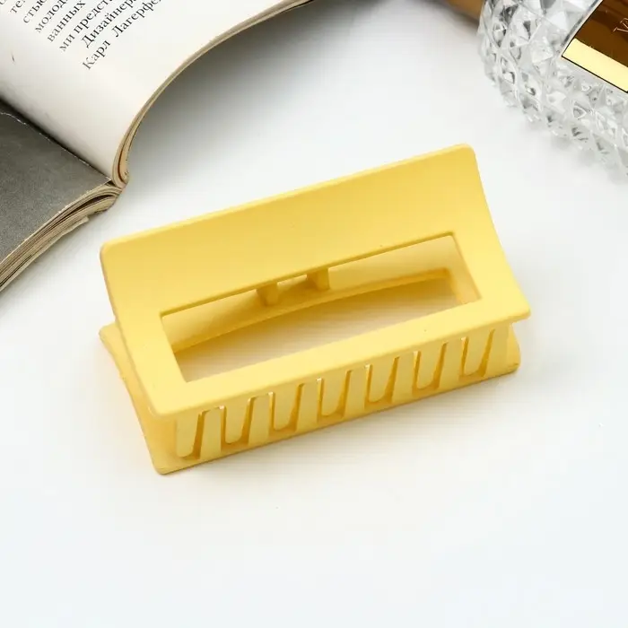 Крабик для волос &laquo;Леона&raquo;, прямой классика матовый, 8.5 см, МИКС