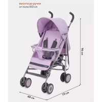 Коляска прогулочная детская RANT basic &laquo;Tango&raquo; RA351, складывается в трость, цвет Sweet Lavender