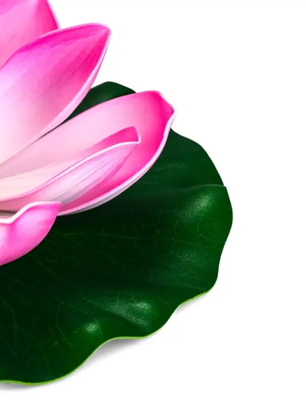 Садовый светильник для водоемов 28 х 28 х 9 см на солнечной бат-е "Лотос" лиловый N009