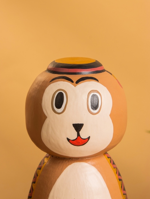 Деревянная кукла кокеши "Медвежонок" 7х7,5х15 см