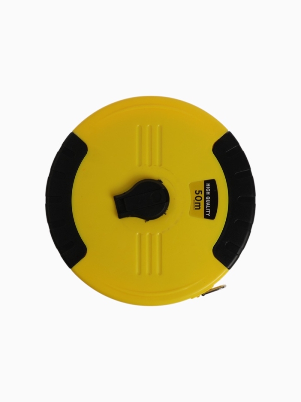 Рулетка геодезическая ТУНДРА, ПВХ лента, закрытый корпус, 50 м х 15 мм