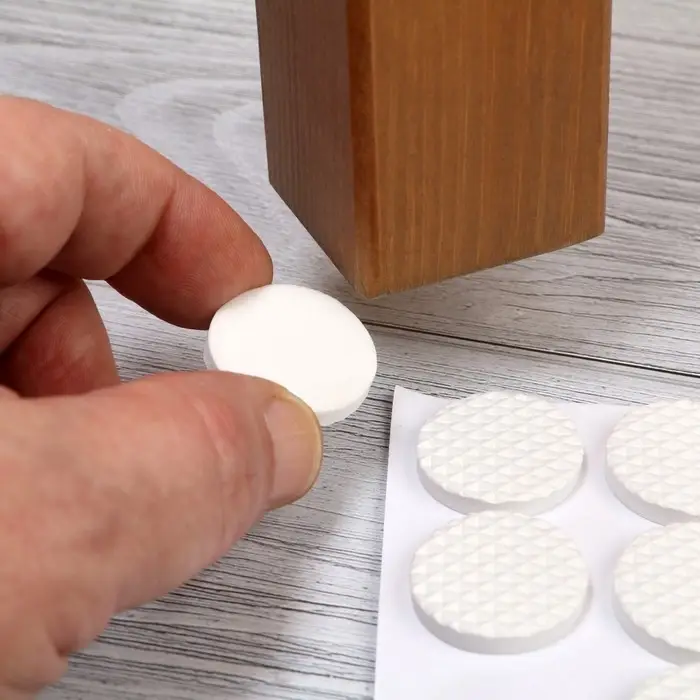 Накладка мебельная круглая ТУНДРА, d=25 мм, 18 шт., полимерная, белая