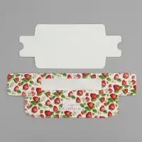 Коробка для макарун, кондитерская упаковка &laquo;Клубника сладких подарков&raquo;, 18 х 5.5 х 5.5 см