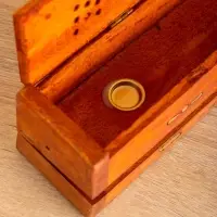 Пенал для благовония двойной с хранением, дерево шишам 30,5 см