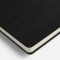 Ежедневник Lungo, недатированный, черный