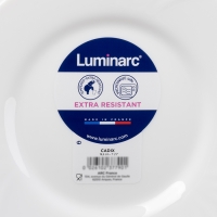 Тарелка десертная из стеклокрамики &laquo;CADIX&raquo;, 19,5 см, цвет белый