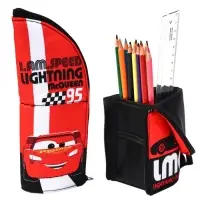 Пенал-тубус мягкий, 20х9 см, Тачки