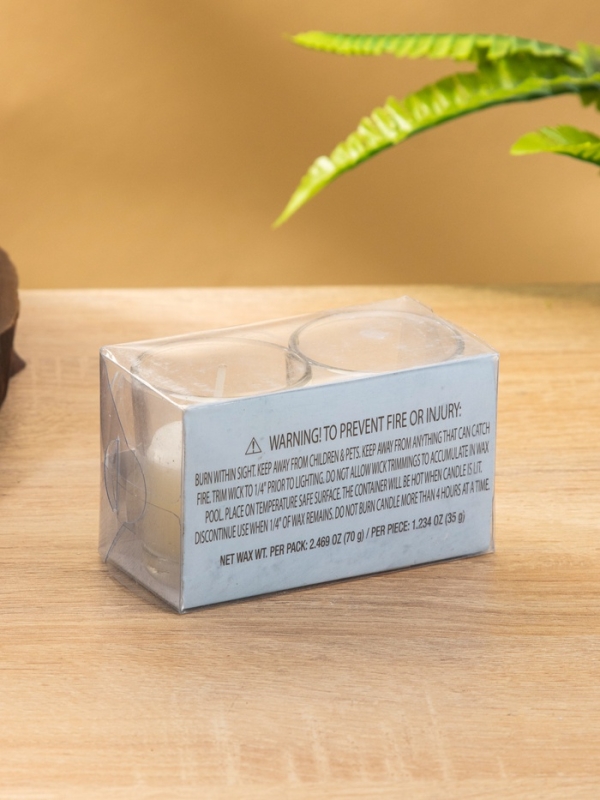 Набор свечей "DAZZLE CANDLE" 70 гр, свежий лён